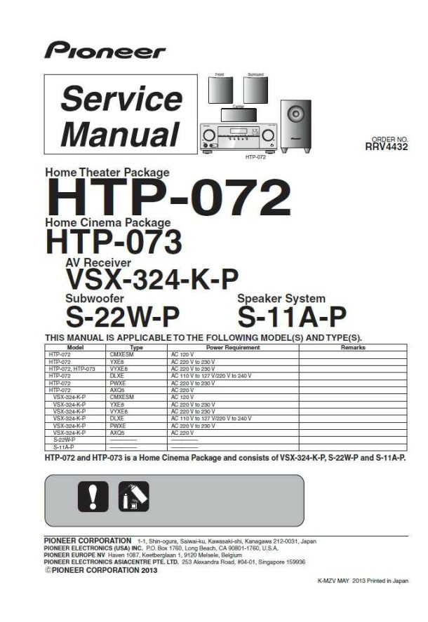 VSX-323-K, HTP-072, HTP-073, VSX-324-K-P, S-22W-P_RRV4438_RRV4432